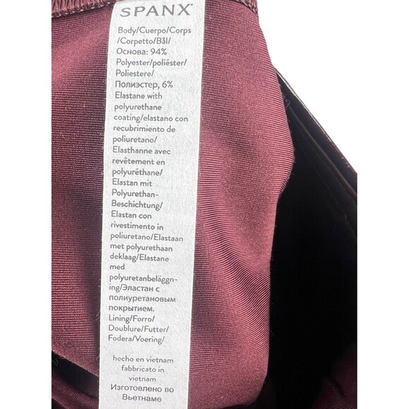 NEW Spanx Faux Patent Leather Leggings Womens Size Large Ruby Red High Rise - Picture 12 of 14